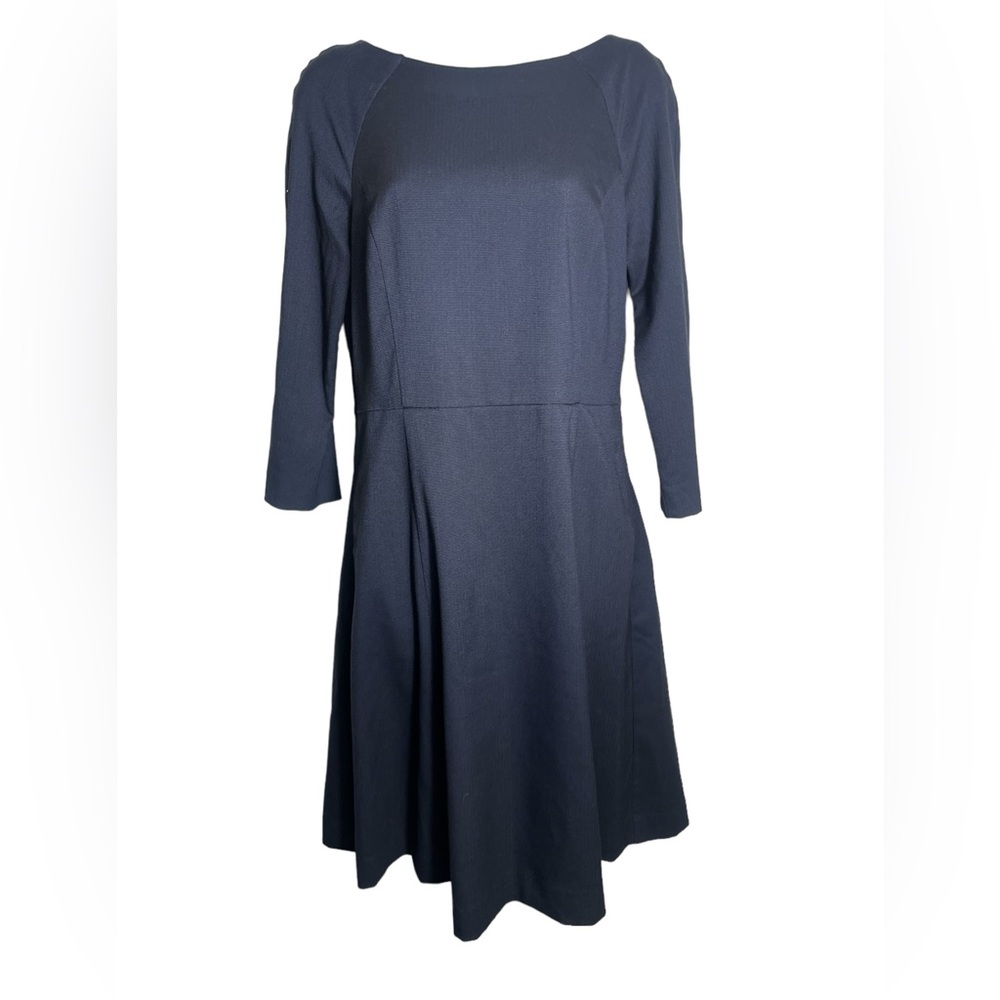 H & M‎ dress size 12 navy blue career or multi-occasion long sleeves dress 💙💙